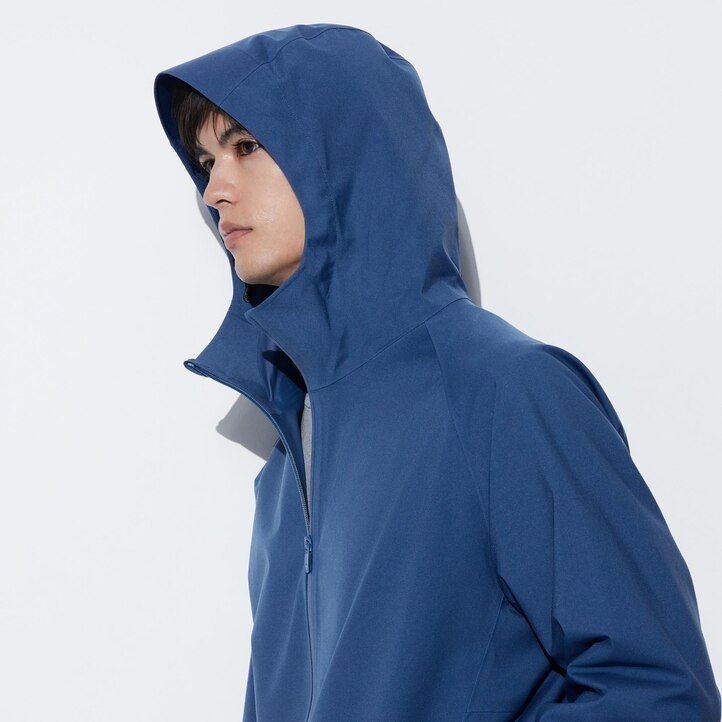 schwarze uniqlo blocktech 3d-schnitt herrenjacken – versandkostenfrei