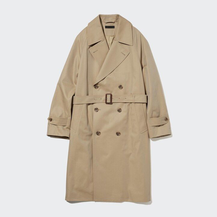 uniqlo trenchjacken für herren in marineblau