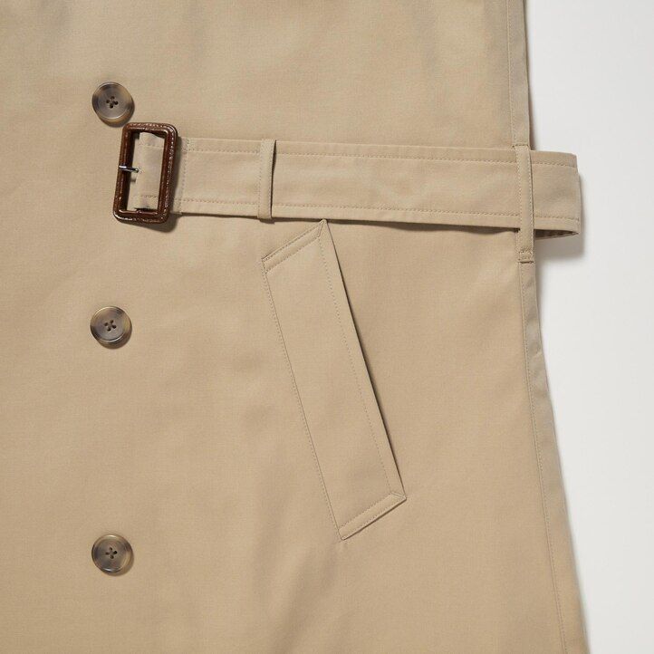 uniqlo trenchjacken für herren in marineblau
