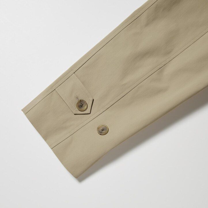 beige uniqlo herrenjacken einreihig mit zwei tragemöglichkeiten