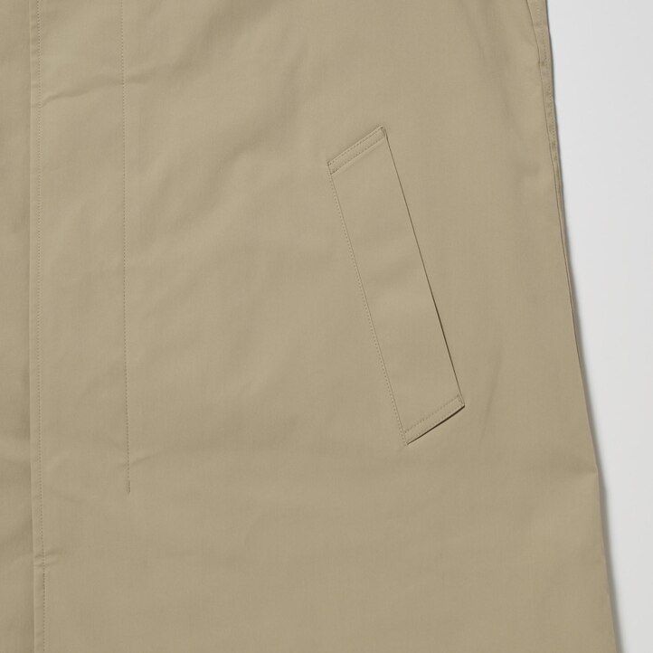 beige uniqlo herrenjacken einreihig mit zwei tragemöglichkeiten