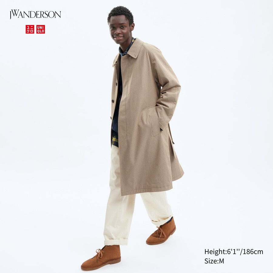 uniqlo trenchjacken für herren beige