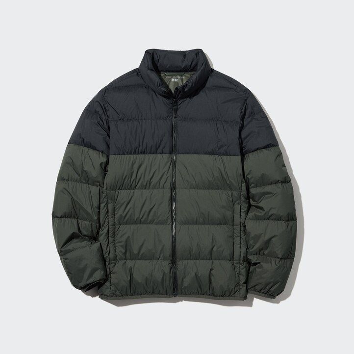 uniqlo ultra light daunenjacke für herren 3d-schnitt blau