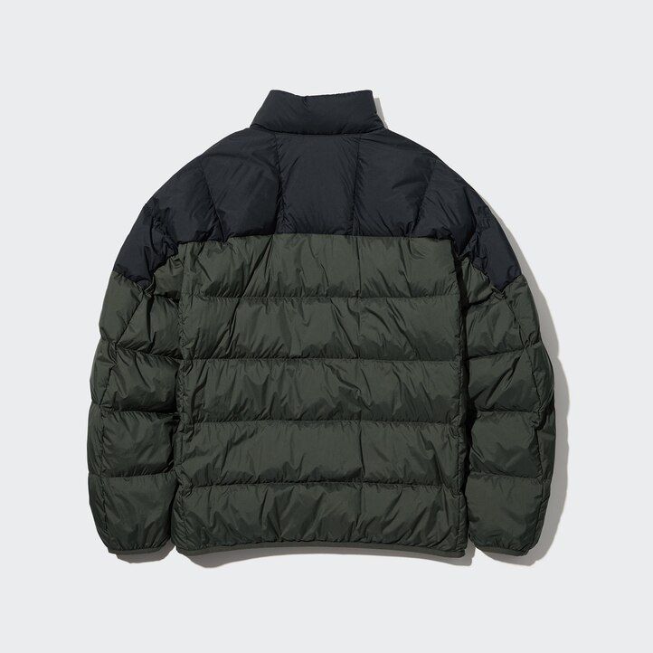 uniqlo ultra light daunenjacke für herren 3d-schnitt blau