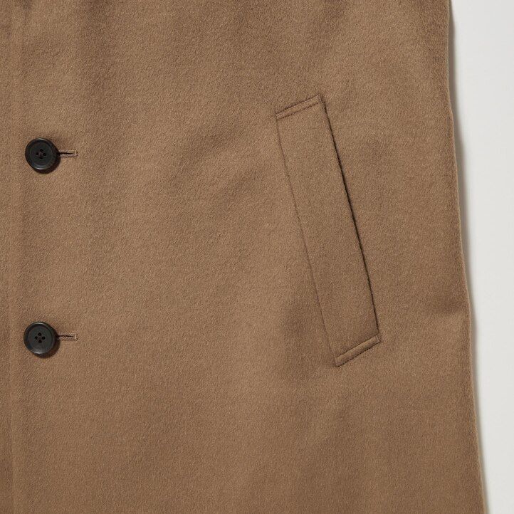 uniqlo chesterfield-jacken für herren aus wollmischung schwarz