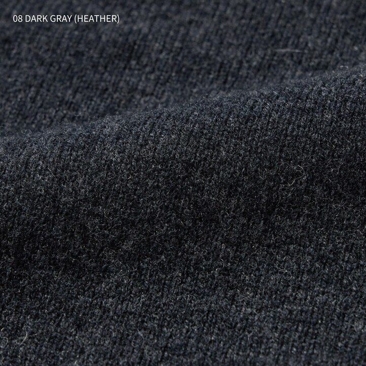 uniqlo herren-pullover aus premium-lammwolle mit v-ausschnitt grau