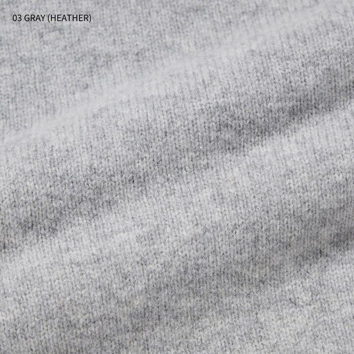 uniqlo herren-pullover aus premium-lammwolle schwarz