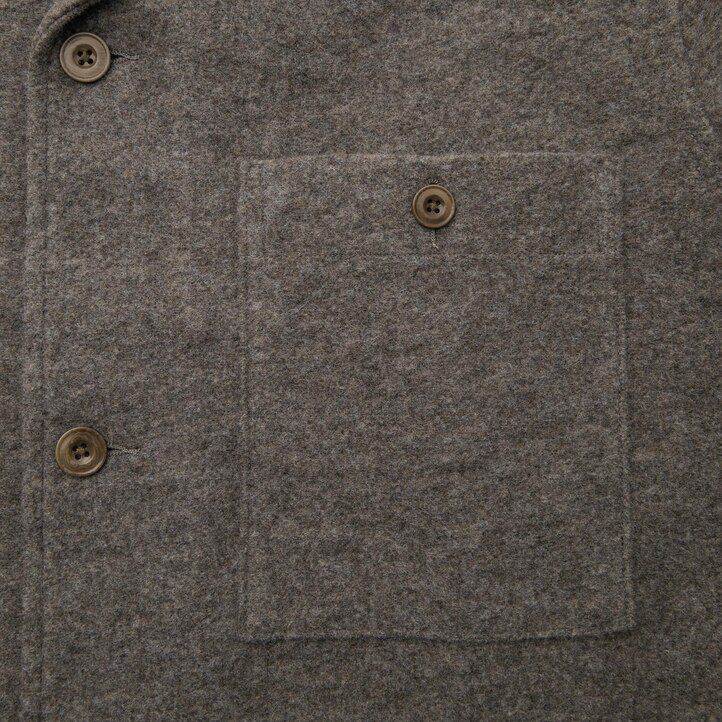 uniqlo fleece-jersey herren-overshirt grau