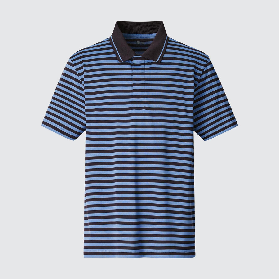 uniqlo dry ex adam scott herren-poloshirt blau
