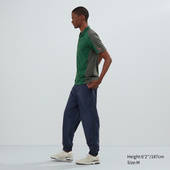 graues uniqlo dry ex polohemd für herren