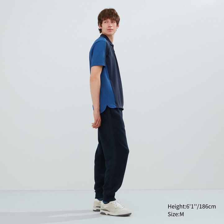 graues uniqlo dry ex polohemd für herren