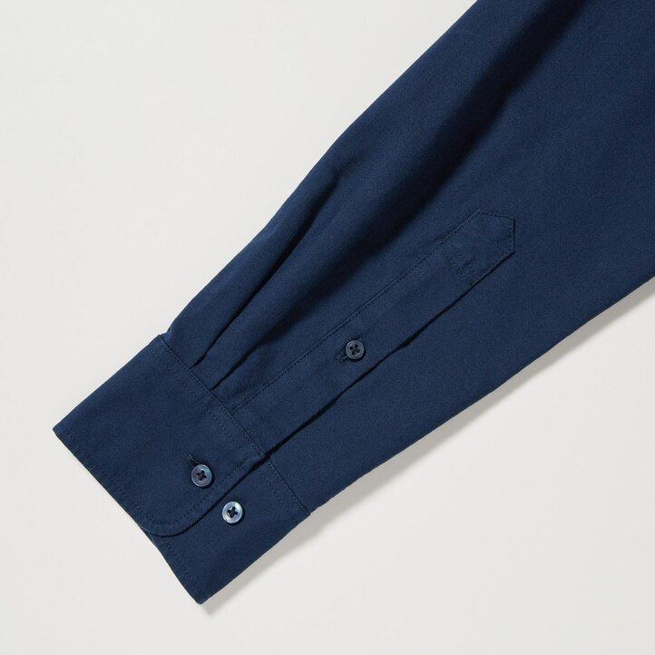 uniqlo herrenhemden oxford-stil normale passform normaler kragen weiß