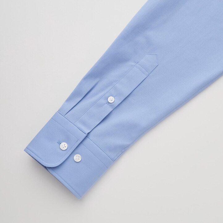 uniqlo easyre herren-stretchhemd aus breitgewebe slim fit normaler kragen weiß