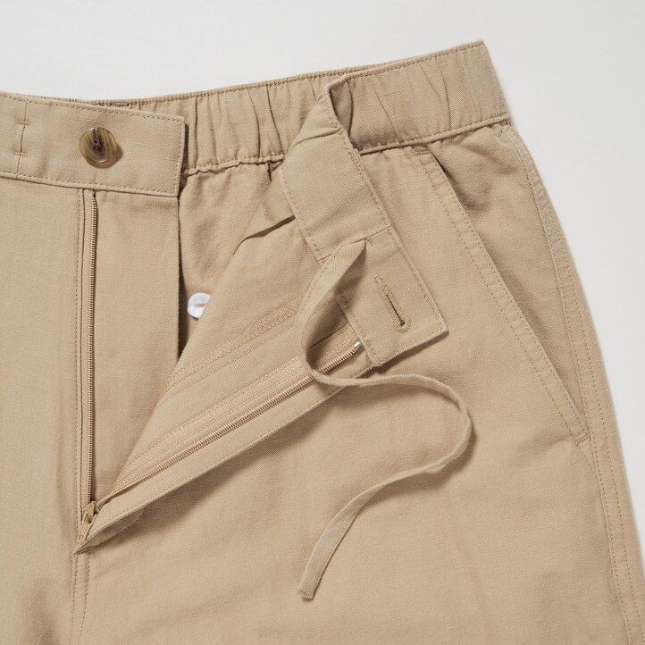 uniqlo herren-leinenmischhose senfgelb