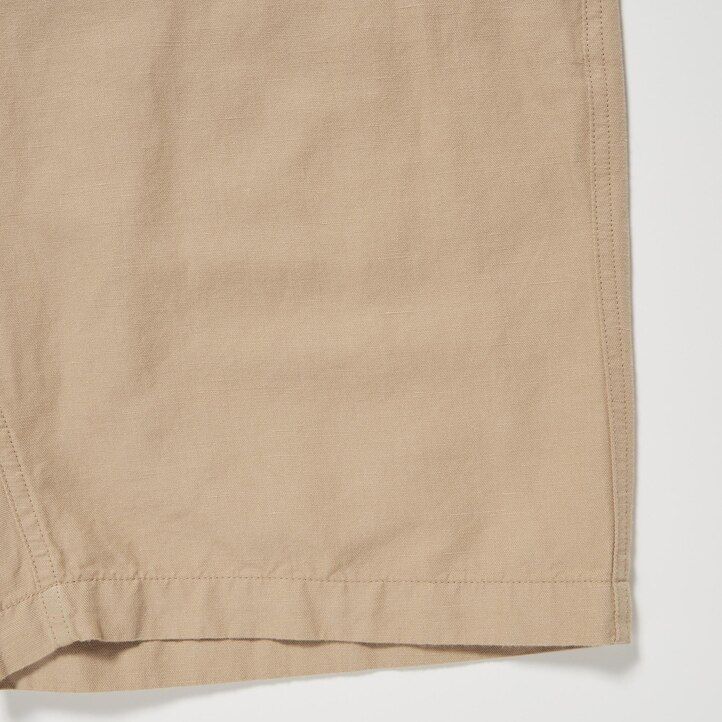uniqlo herren-leinenmischhose senfgelb
