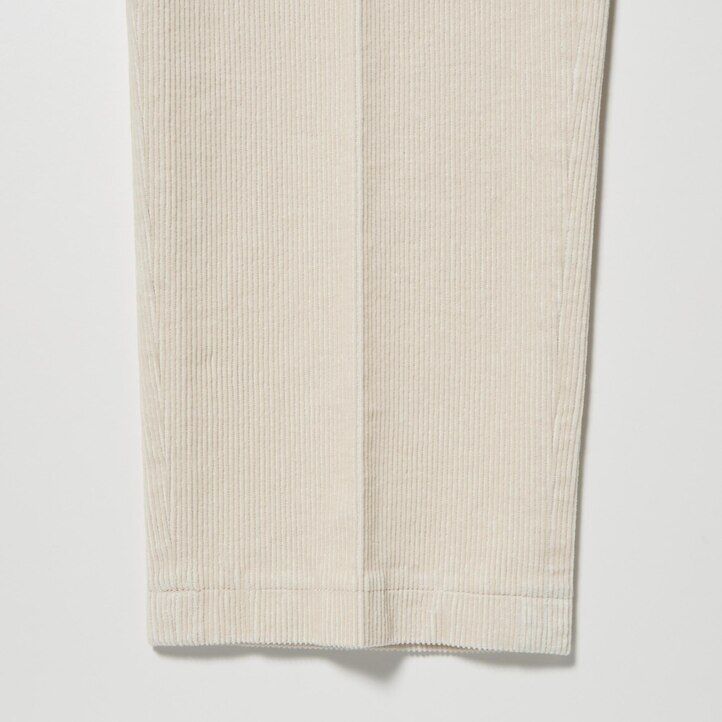 uniqlo herren-cordhose knöchellang beige