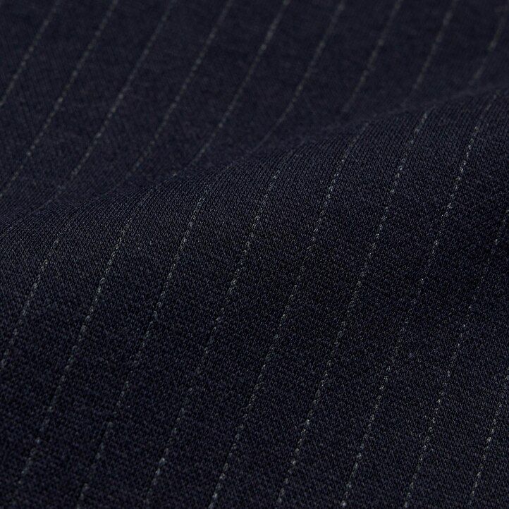 uniqlo herren smart striped ankle length trousers navy