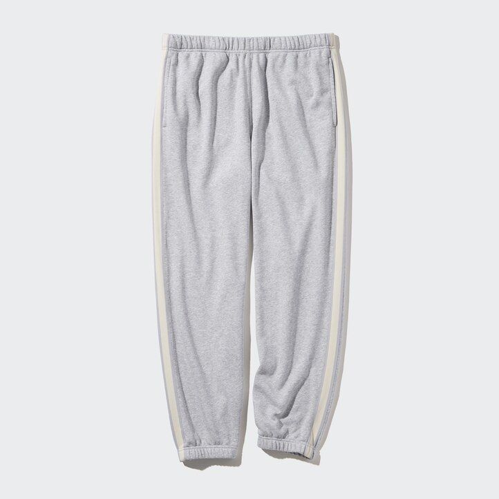 uniqlo herrenhose mit seitenstreifen grau