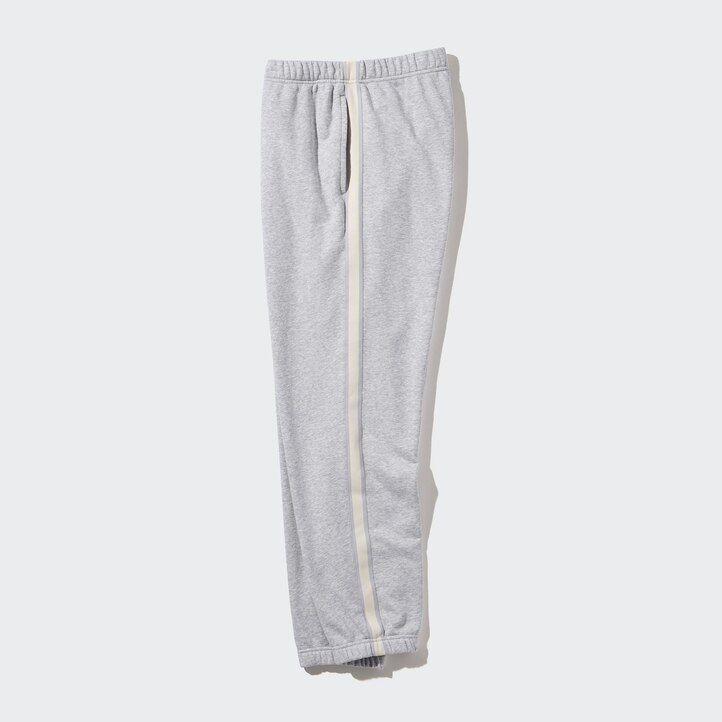 uniqlo herrenhose mit seitenstreifen grau