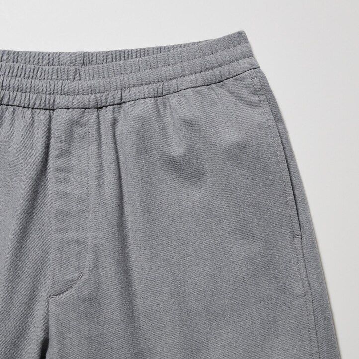uniqlo herren-flanellhose knöchellang grau