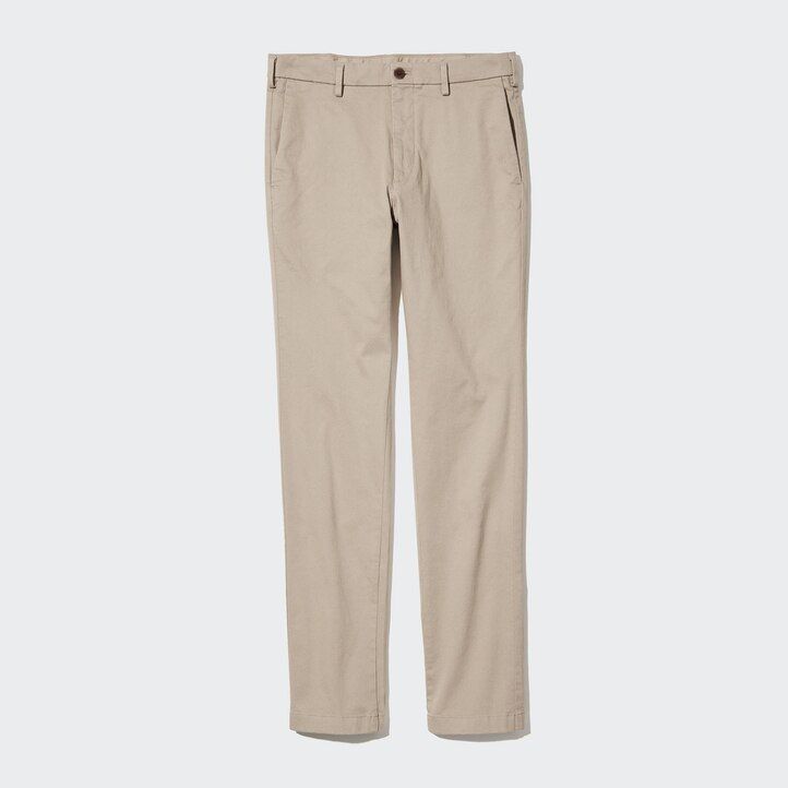 schwarze uniqlo slim fit chino-herrenhose