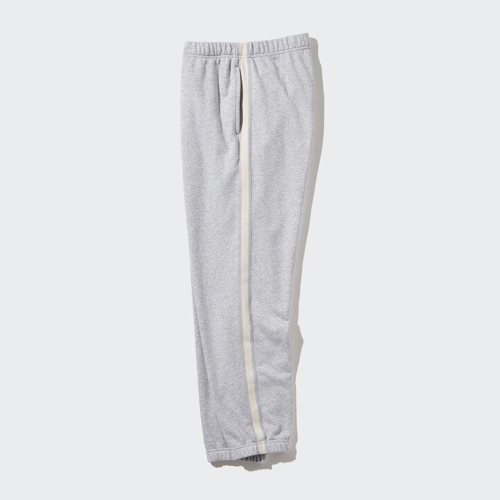 uniqlo herrenhose mit seitenstreifen grau