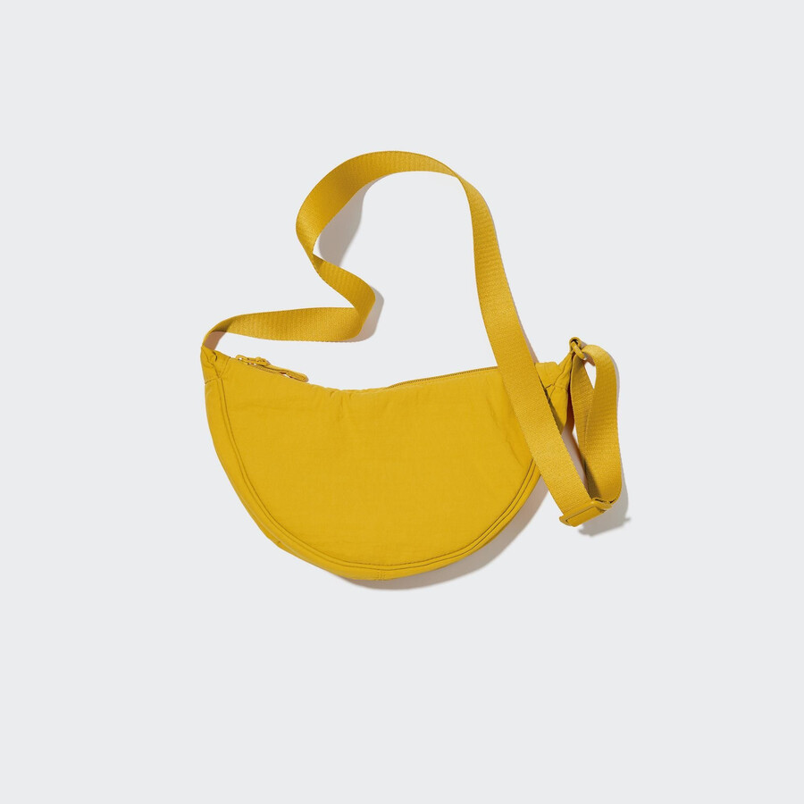 uniqlo runde mini-schultertasche damentaschen gelb