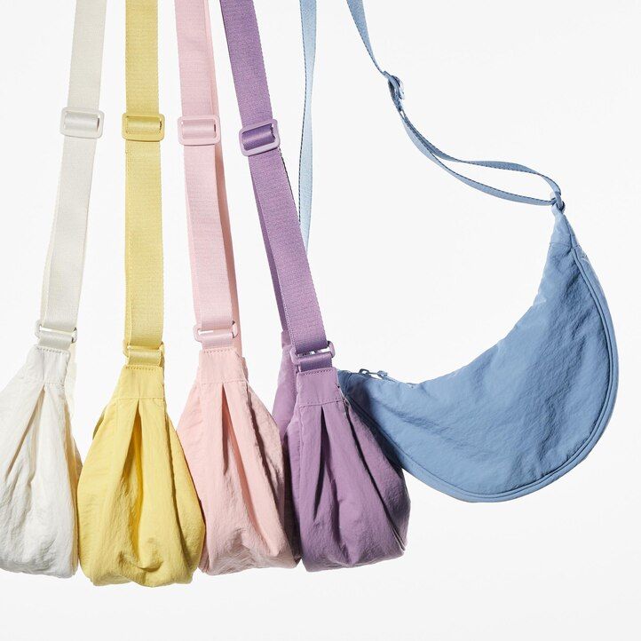 uniqlo runde mini-schultertasche damentaschen gelb