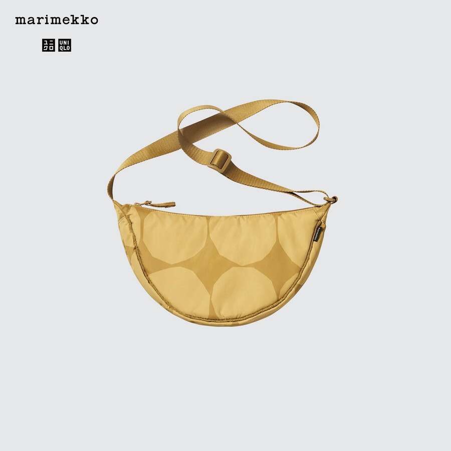 uniqlo runde mini-schultertasche damentaschen beige