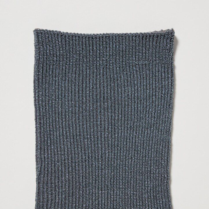 uniqlo damen-glitzersocken 3 paar dunkelgrau