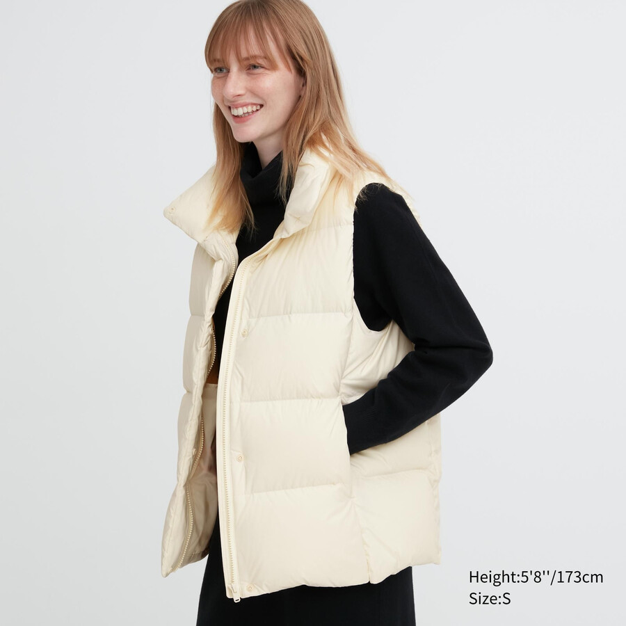 uniqlo powder soft down nanodesign damenjacken weiß