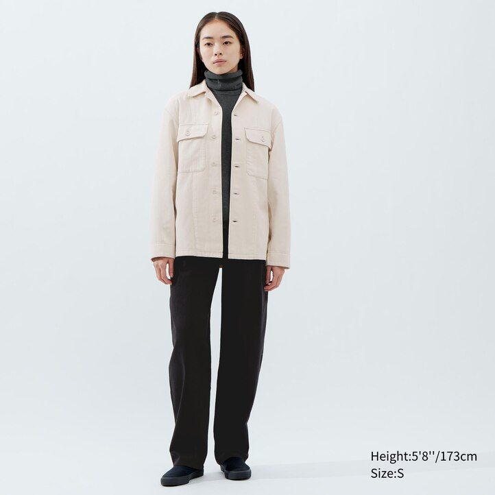 graue uniqlo jeansjacken für damen