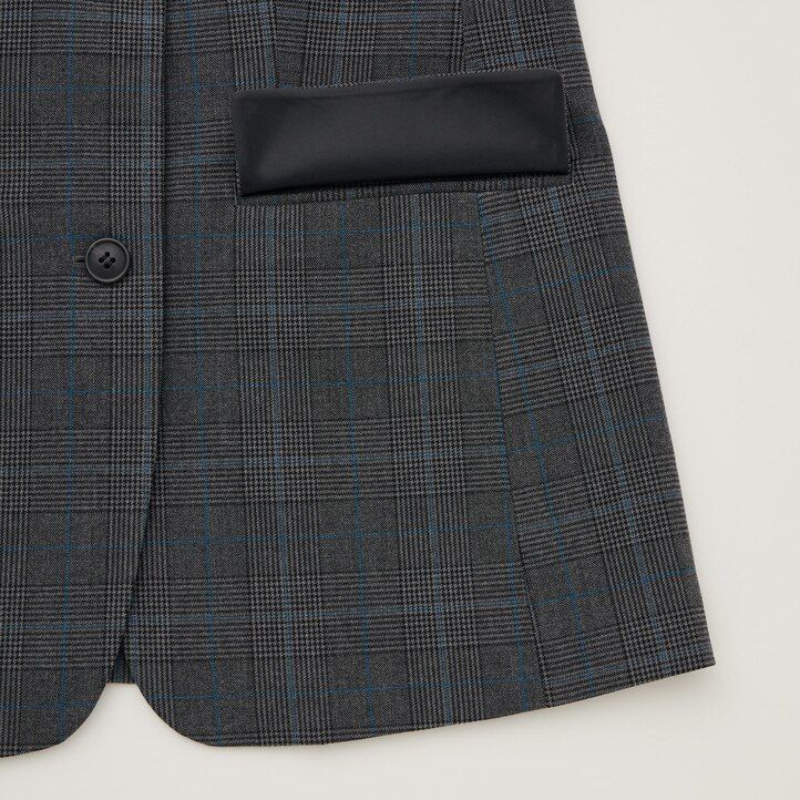schwarze taillierte damenjacken von uniqlo