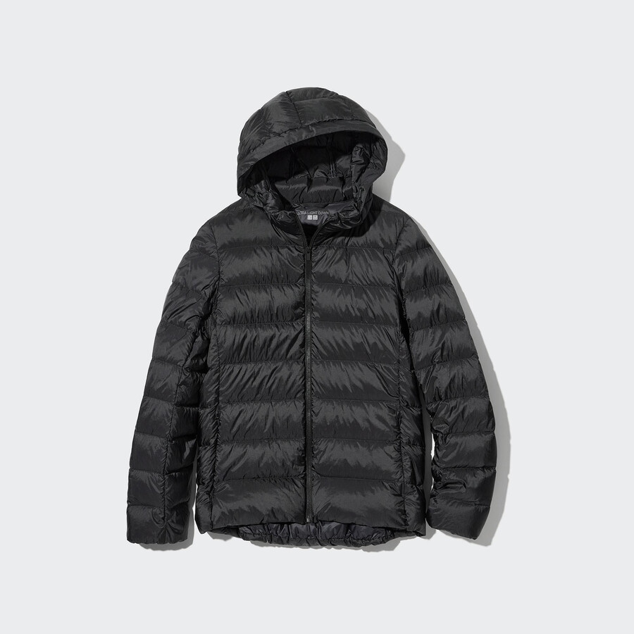 schwarze uniqlo ultraleicht-daunenjacken für damen