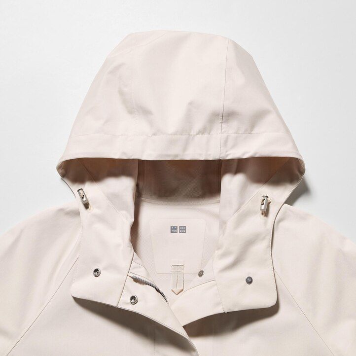 schwarze uniqlo blocktech halbjacken für damen