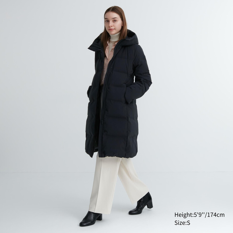 uniqlo nahtlose daunenjacken für damen schwarz