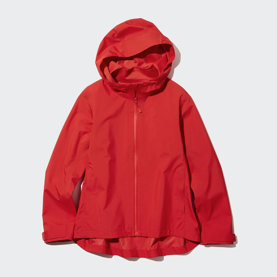 uniqlo blocktech jacken für damen rot