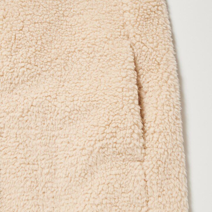 beige damen-fleecejacken von uniqlo winddicht tailliert