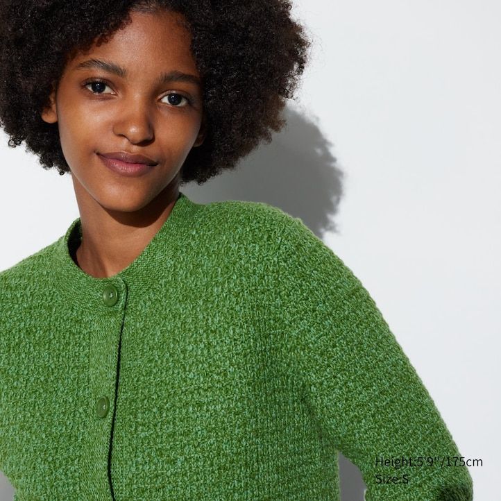 uniqlo strickpullover für damen grün
