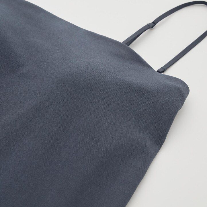 graue uniqlo airism baumwoll-crop-tops für damen