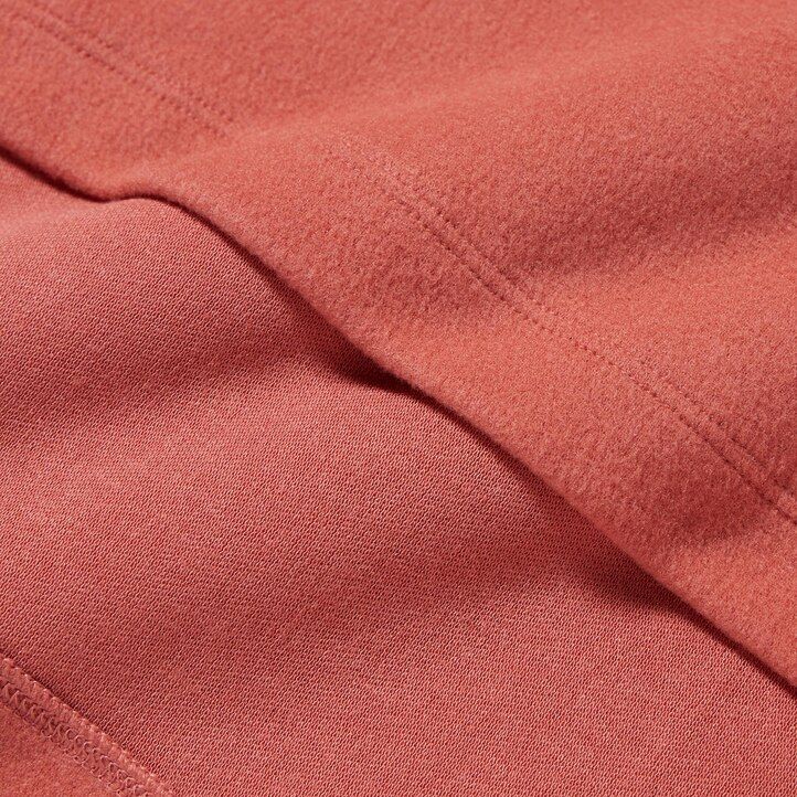 uniqlo heattech fleece-thermo-t-shirt mit Ärmeln für damen grau