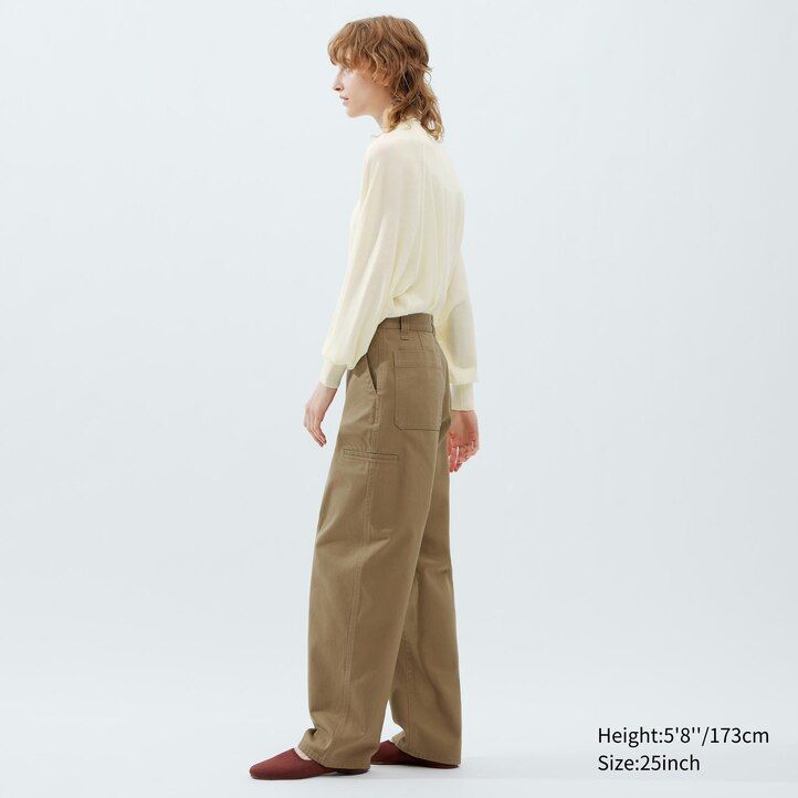 uniqlo chino-tops für damen schwarz