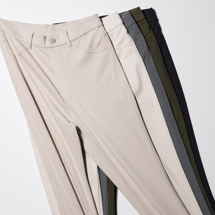 uniqlo heattech ultra stretch thermal damen-tops in olivgrün